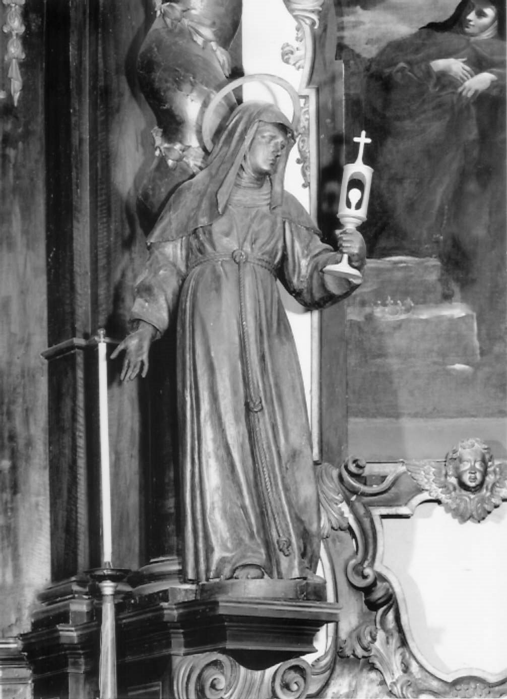 Santa Chiara (statua) di Ferreri Andrea (sec. XVIII)