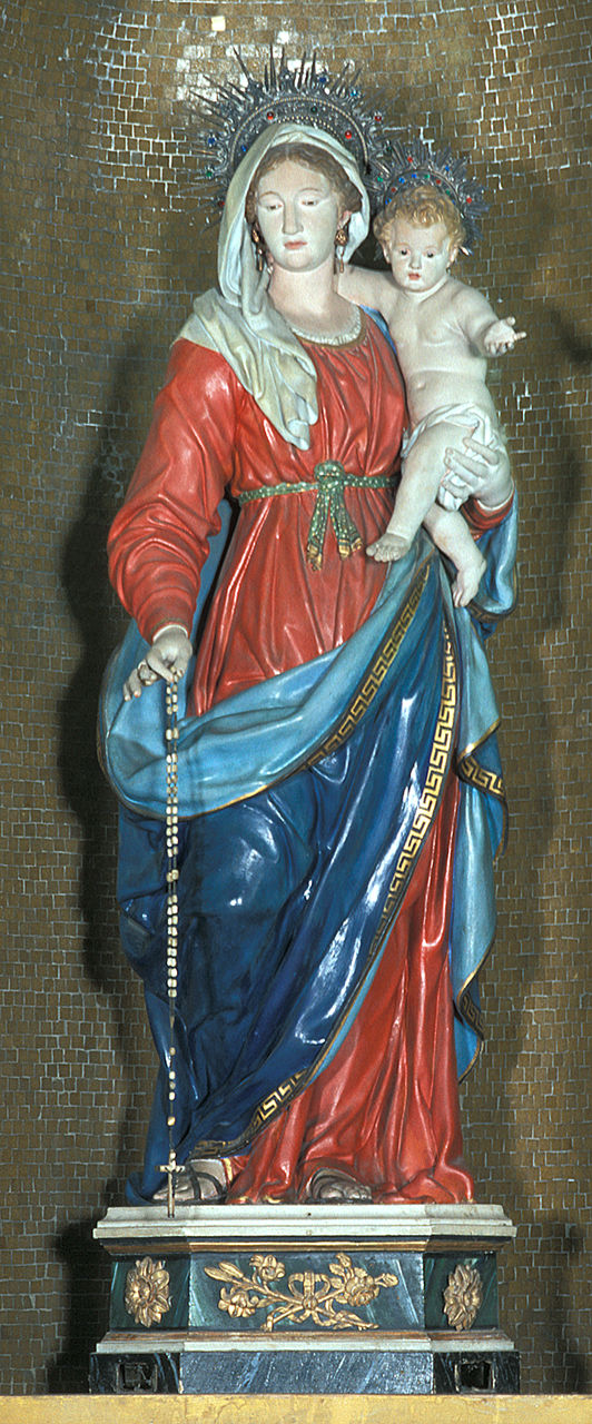 Madonna del rosario (statua) - ambito ferrarese (sec. XIX)