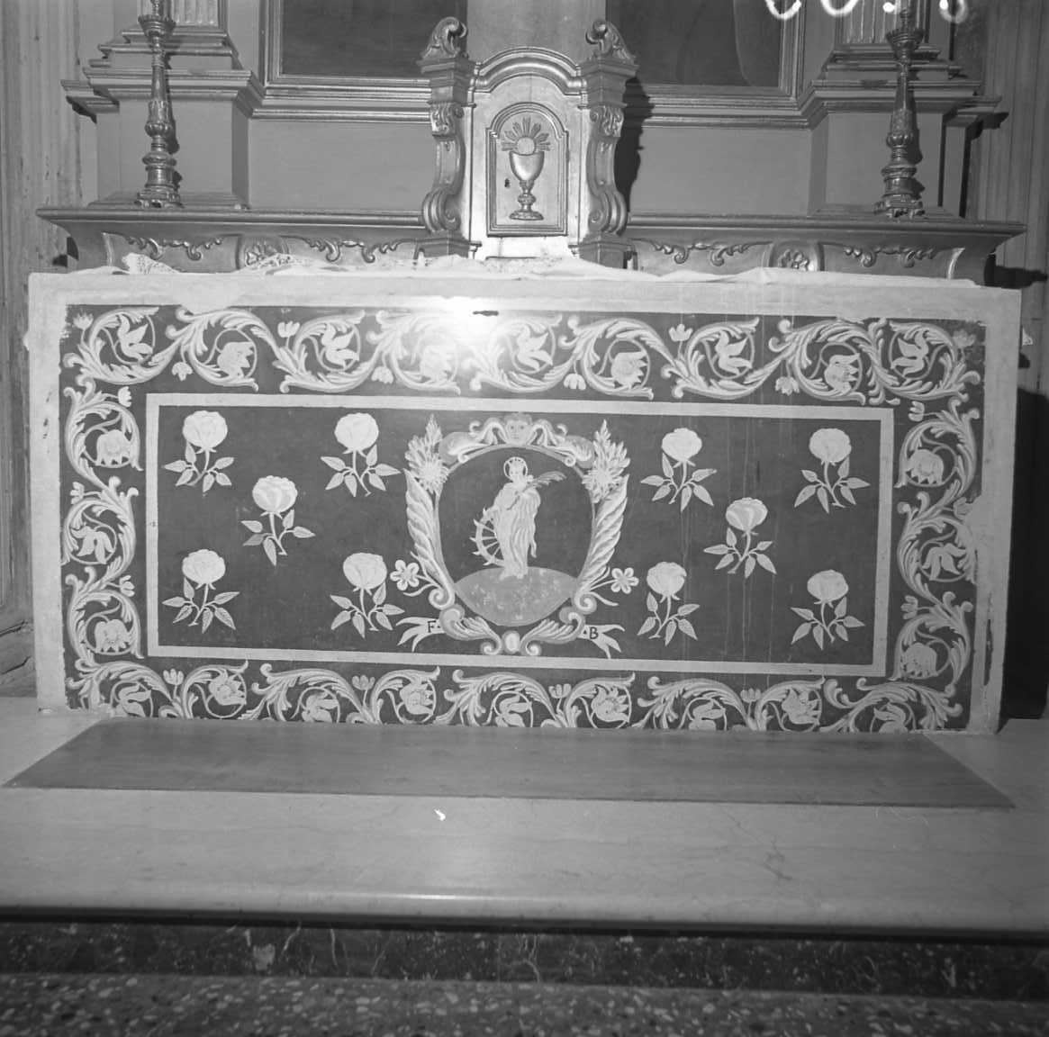 Santa Caterina d'Alessandria (paliotto) - bottega emiliano-romagnola (sec. XIX)