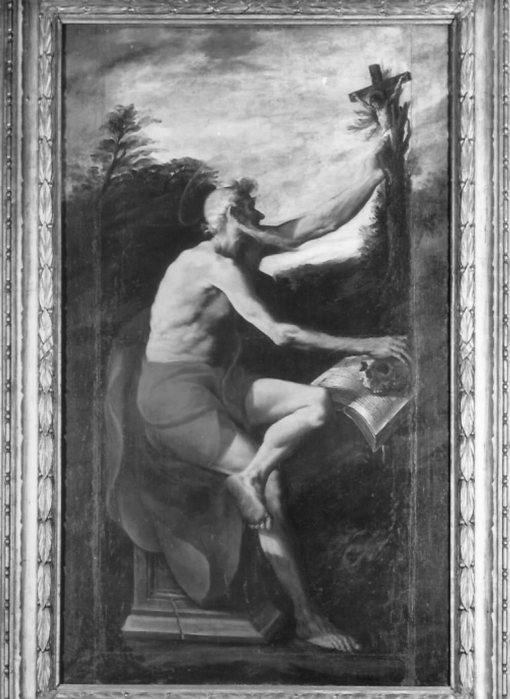 San Girolamo penitente (dipinto) di Mazzuoli Giuseppe detto Bastarolo (sec. XVI)