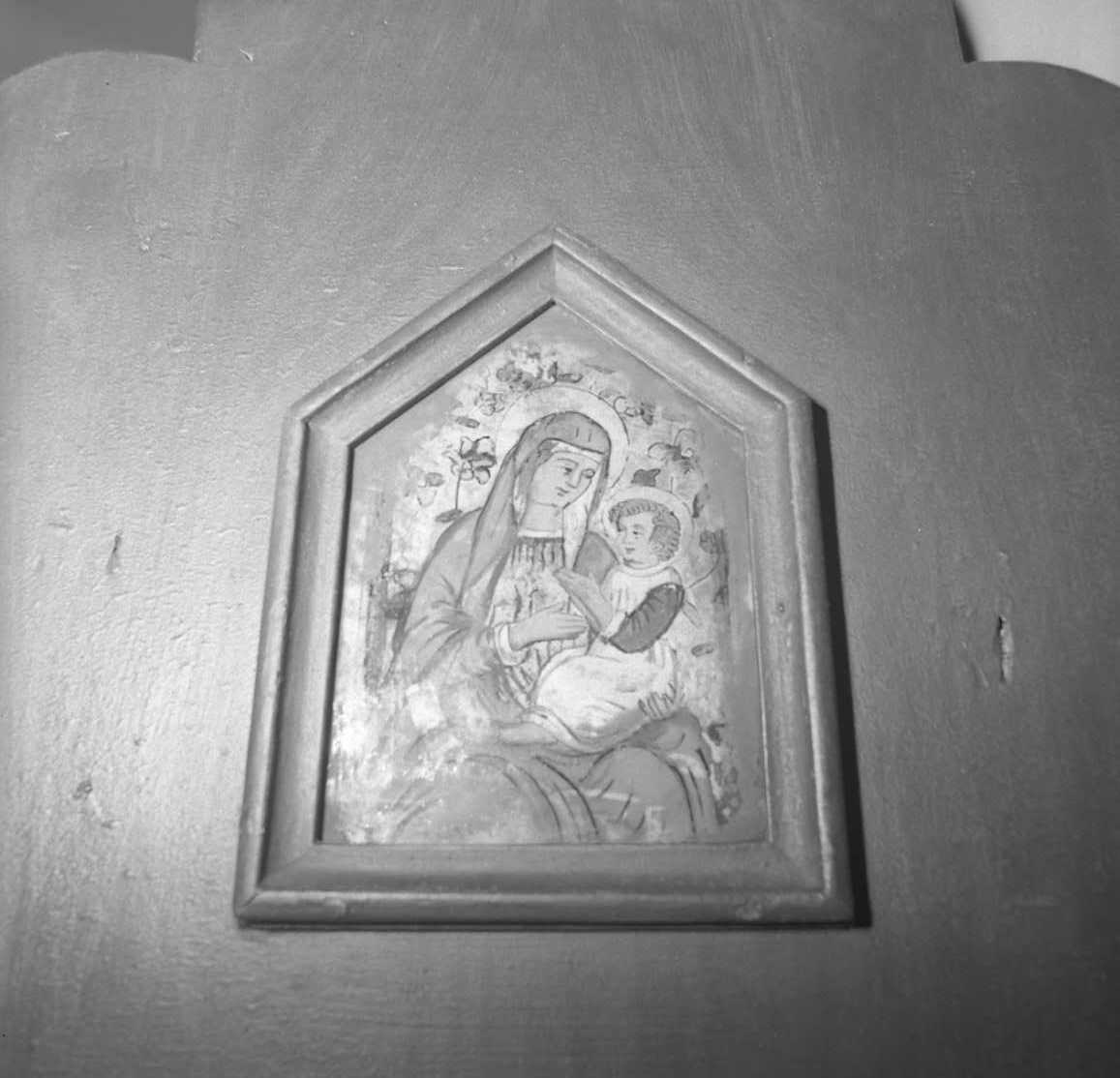 Madonna con Bambino (placca) - ambito emiliano (fine/inizio secc. XVIII/ XIX)