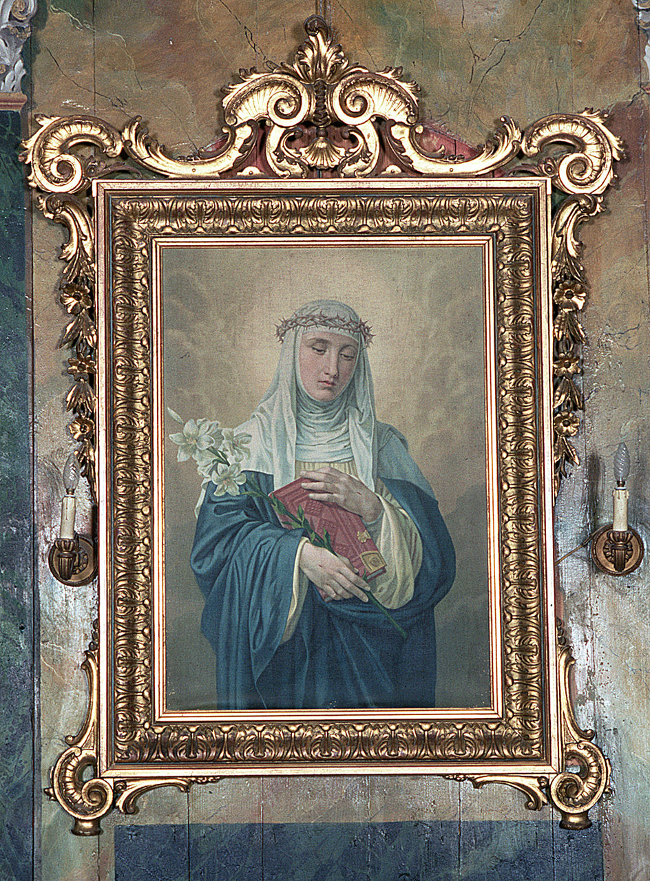 Santa Caterina da Siena (quadro d'altare) - ambito ferrarese (ultimo quarto sec. XIX)