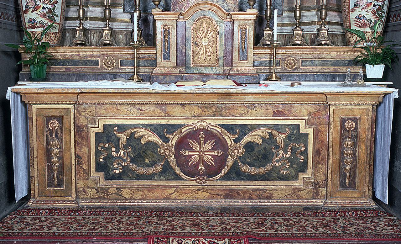 altare - manifattura ferrarese (sec. XIX)