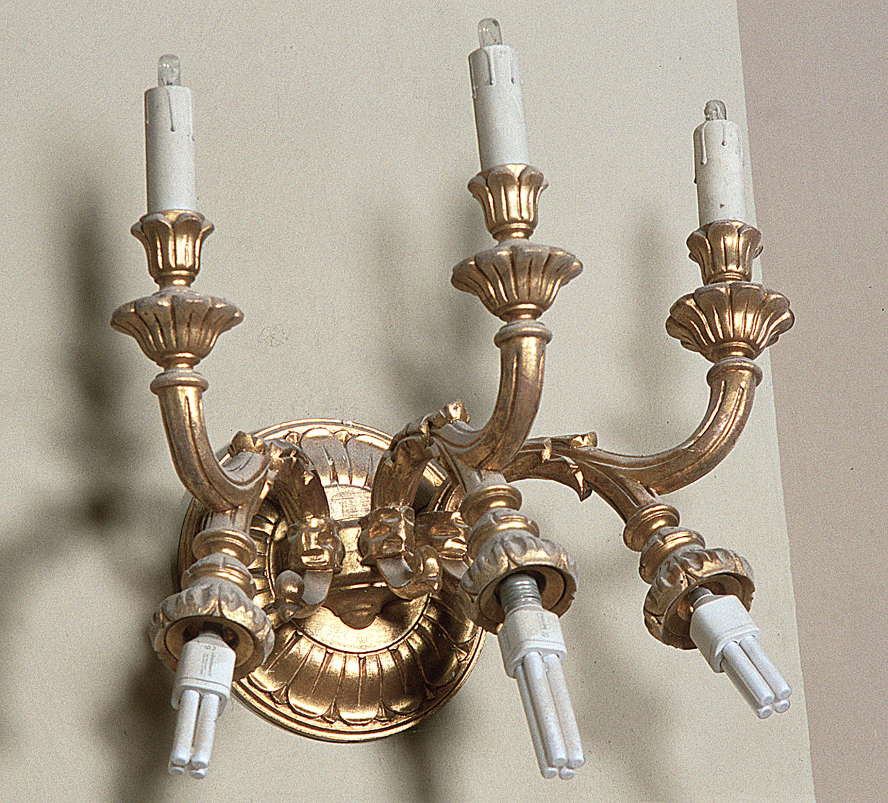 candeliere da parete - manifattura italiana (sec. XX)