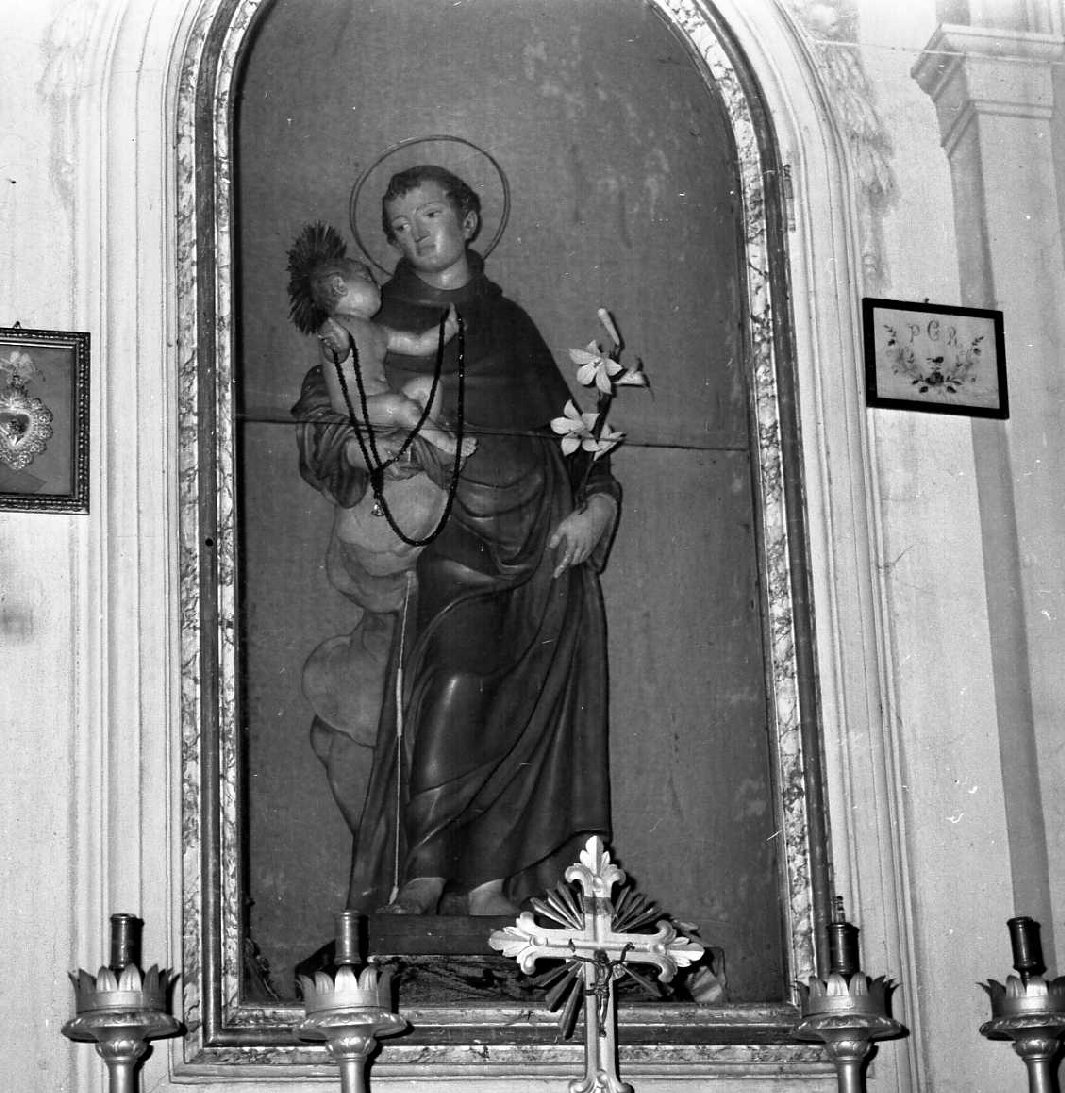 Sant'Antonio da Padova con il bambino (statua) di De Maria Giacomo (sec. XIX)