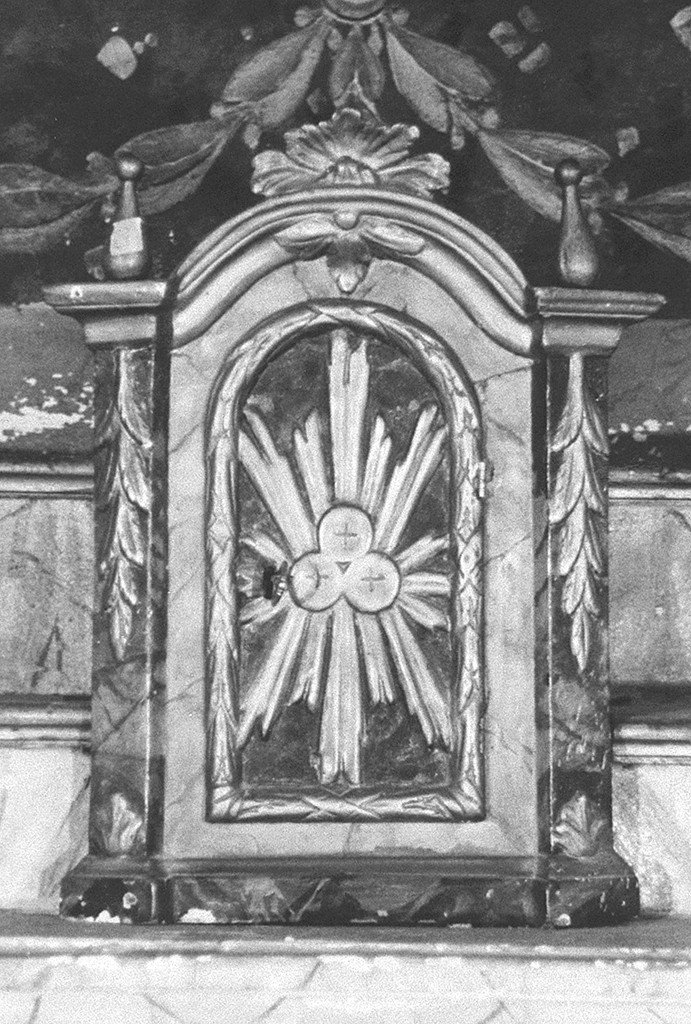 tabernacolo - a frontale architettonico, opera isolata - bottega ferrarese (prima metà sec. XIX)