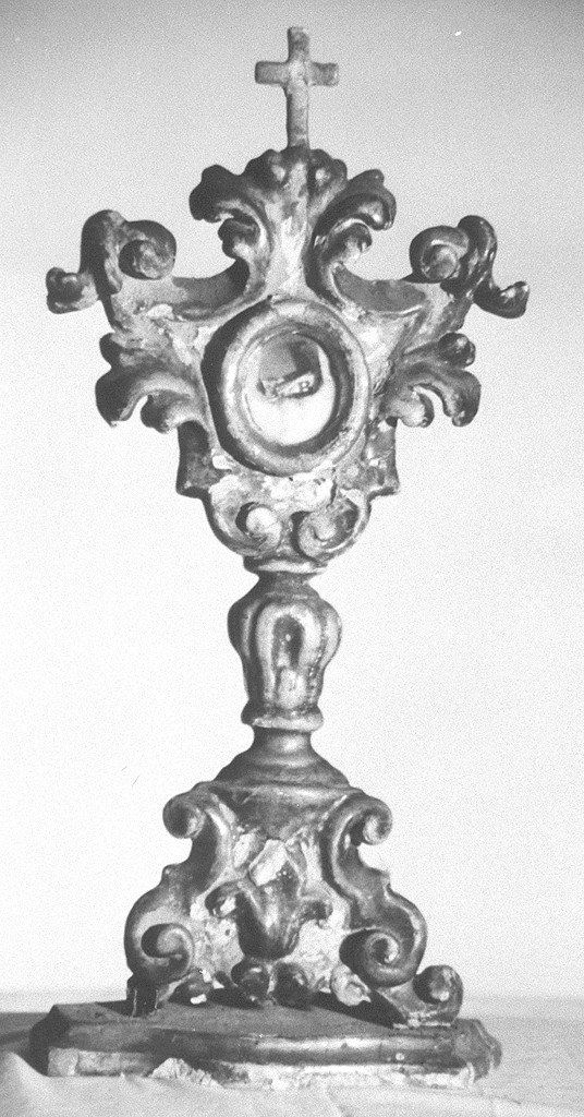 reliquiario - a ostensorio, opera isolata - bottega ferrarese (metà sec. XVIII)