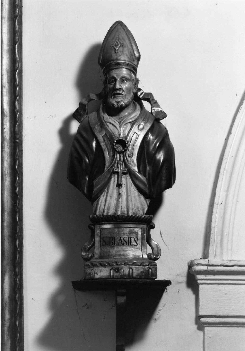 San Biagio (busto) - manifattura ferrarese (seconda metà sec. XIX)