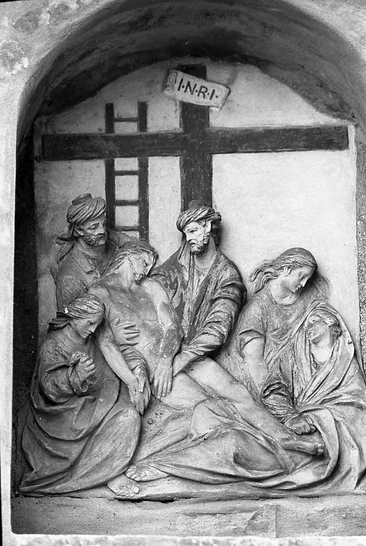 Stazioni della Via Crucis (rilievo, ciclo) di Pignoni Gaetano (sec. XVIII)