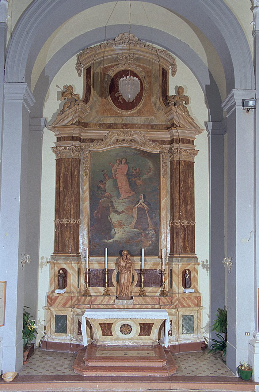 altare, opera isolata - bottega ferrarese (ultimo quarto sec. XVIII)