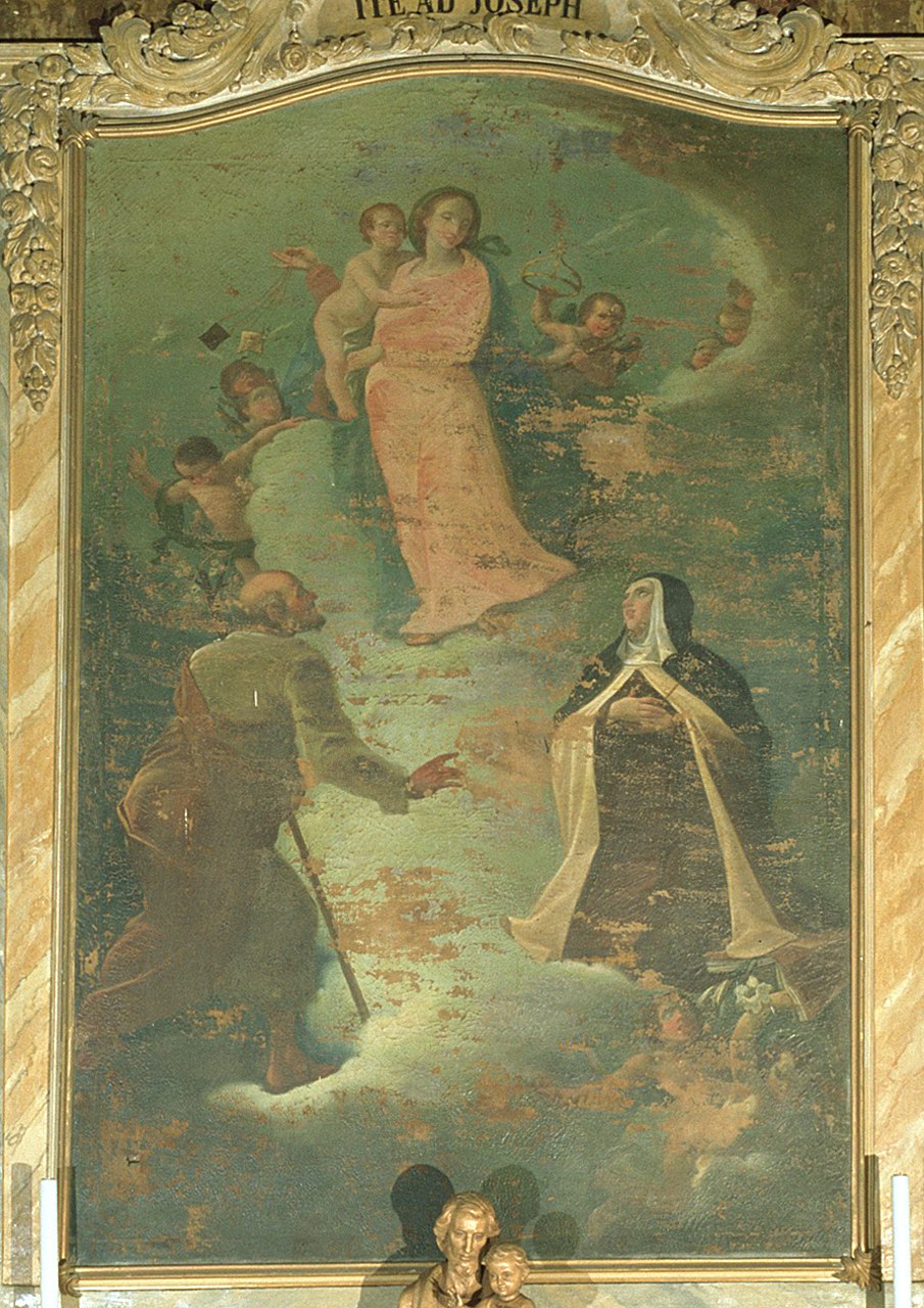 Madonna con Bambino, San Giuseppe e Santa Teresa d'Avila (dipinto, opera isolata) - ambito ferrarese (primo quarto sec. XIX)