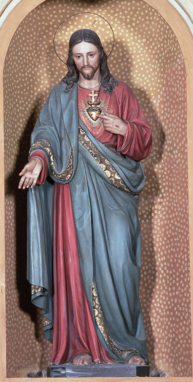 Sacro Cuore di Gesù (statua, opera isolata) - bottega italiana (sec. XX)