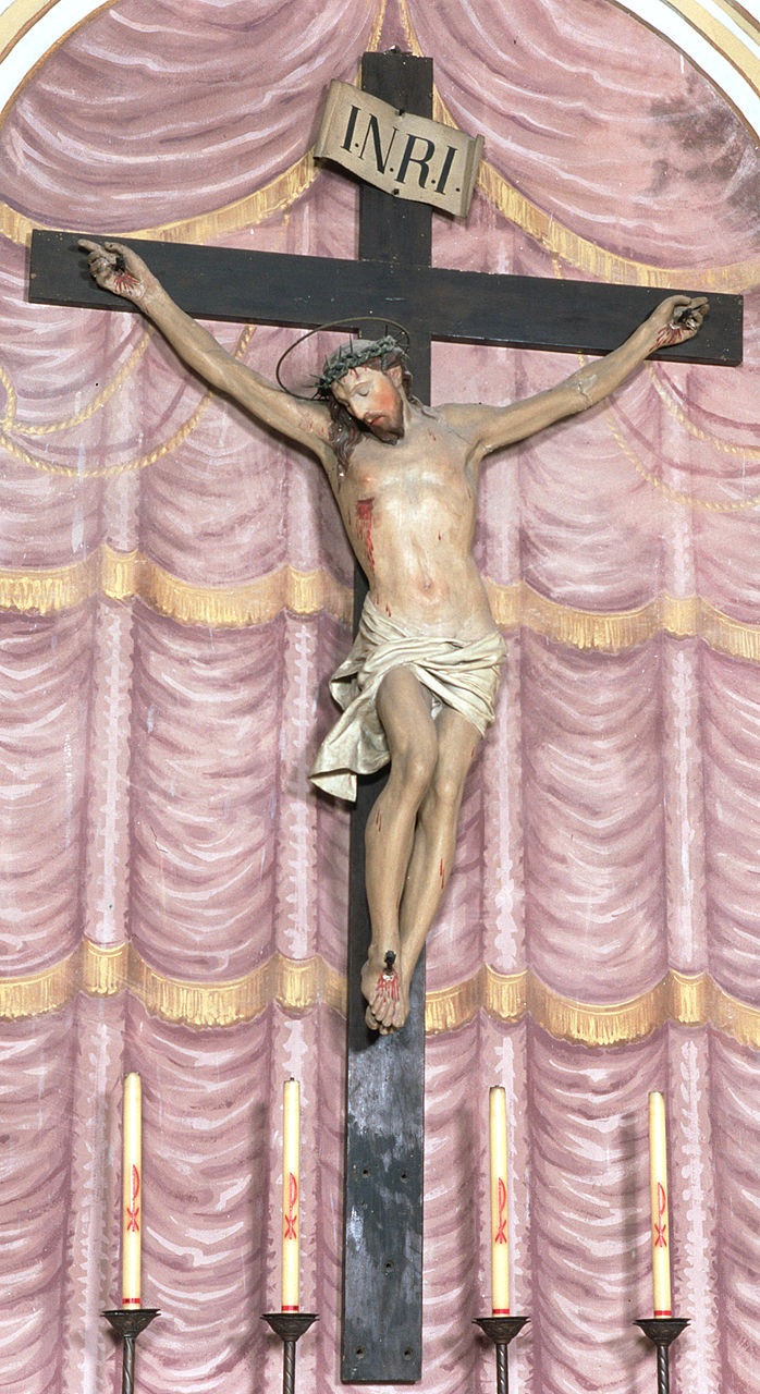 Gesù Cristo crocifisso (scultura, opera isolata) - bottega italiana (sec. XIX)