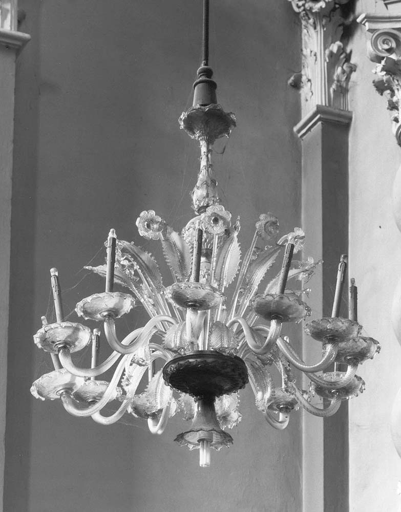 lampadario - manifattura muranese (?) (ultimo quarto sec. XIX)