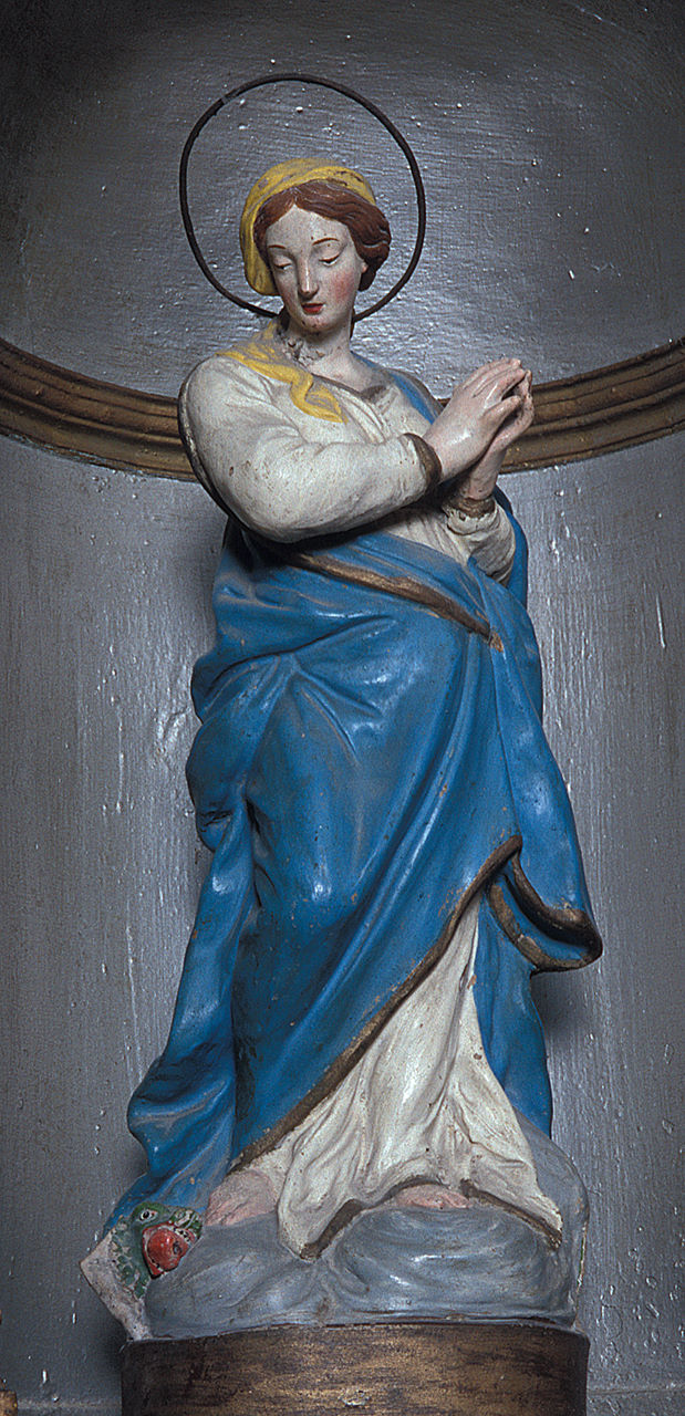 Immacolata Concezione (statua, elemento d'insieme) - bottega ferrarese (sec. XVIII)
