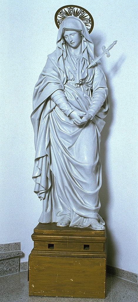 Madonna Addolorata (statua) di Ballanti Giovanni Battista detto Graziani (bottega) (sec. XX)