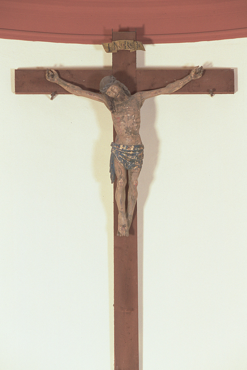 Cristo crocifisso (statua, opera isolata) - bottega ferrarese (sec. XVII)