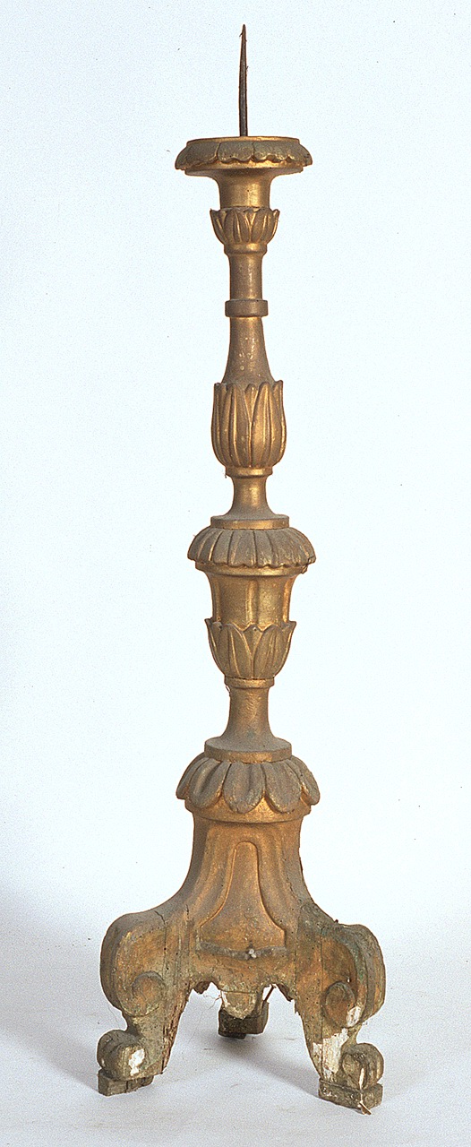 candeliere, serie - manifattura ferrarese (metà sec. XIX)