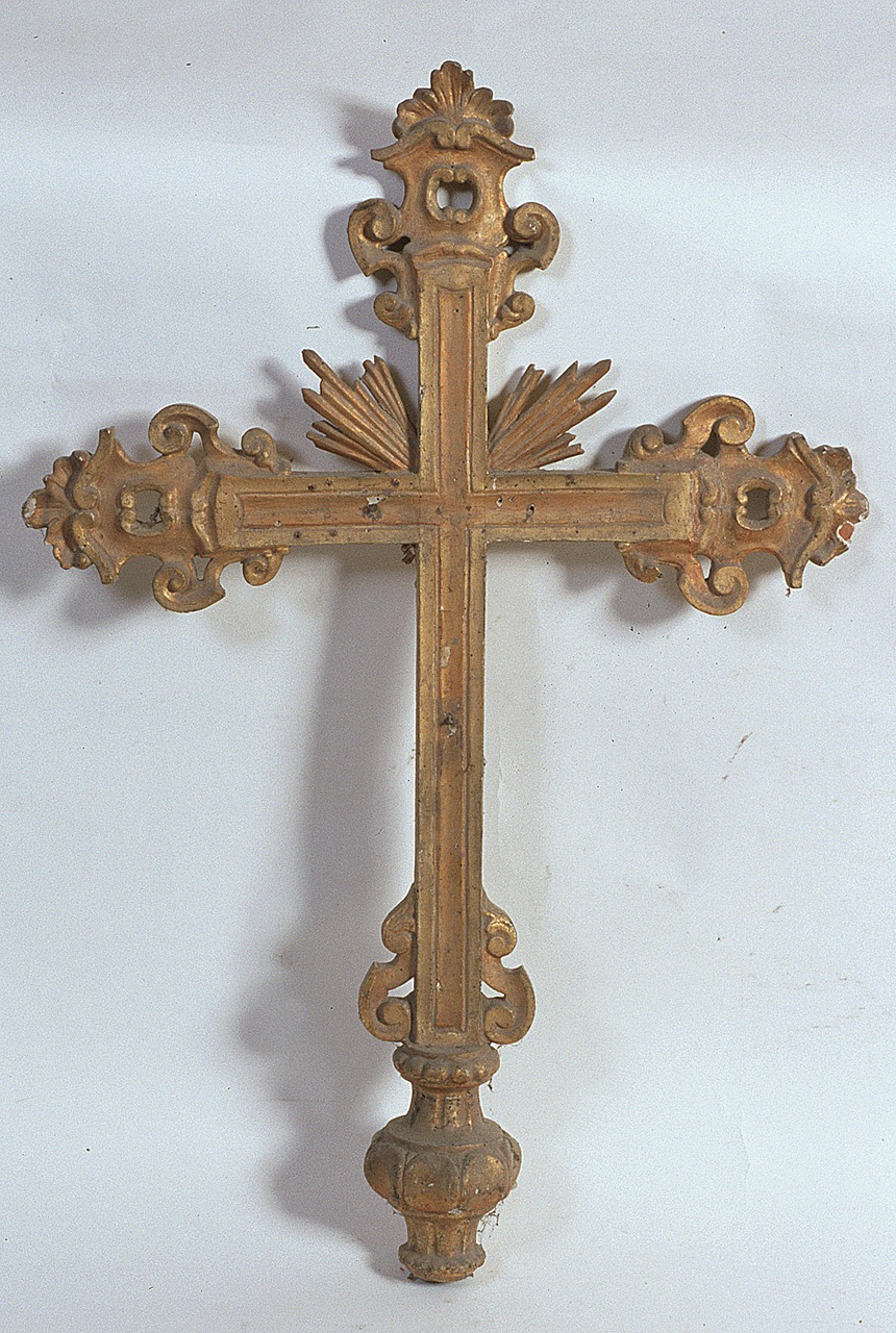 croce d'altare, serie - manifattura ferrarese (metà sec. XVIII)