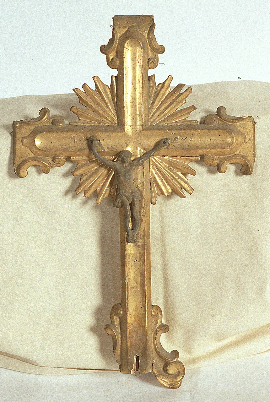 croce d'altare, serie - manifattura ferrarese (seconda metà sec. XVIII)