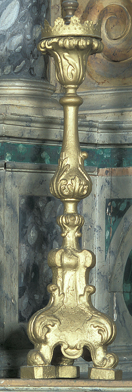 candeliere, serie - manifattura ferrarese (sec. XVIII)