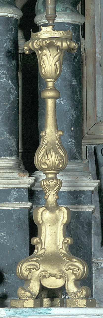 candeliere, serie - manifattura ferrarese (seconda metà sec. XVIII)