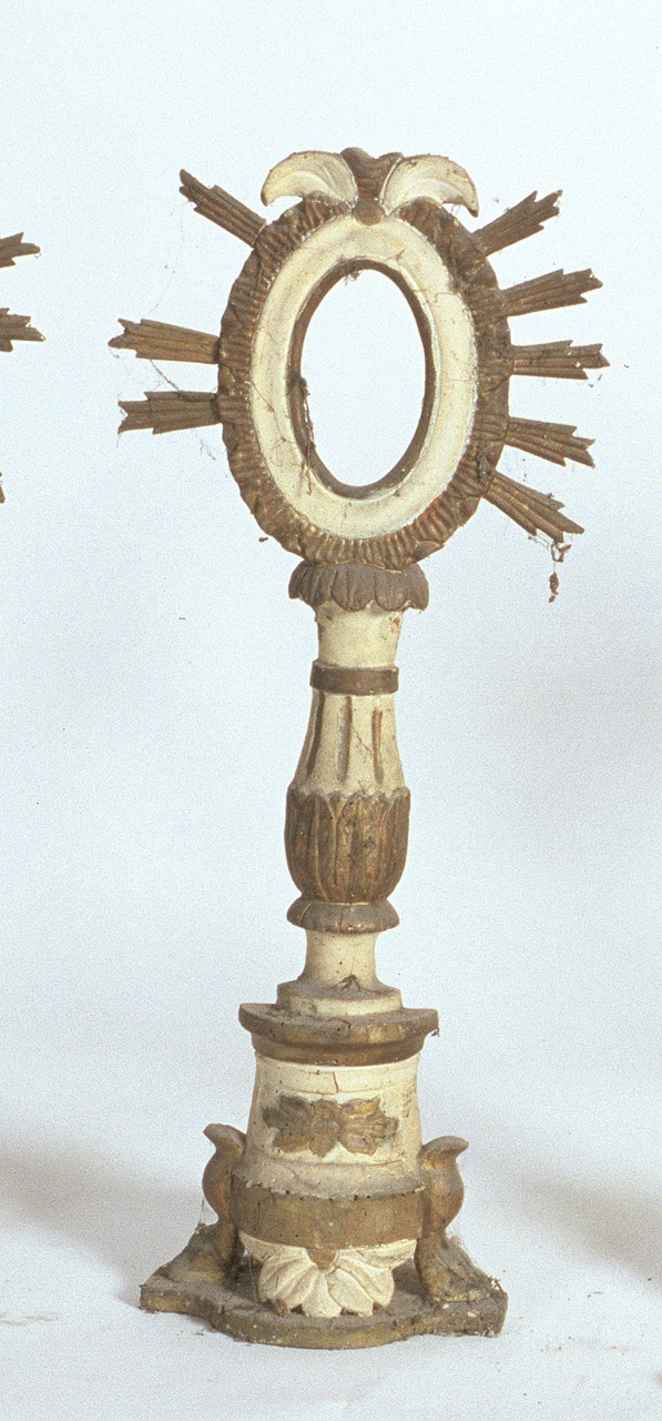 reliquiario-ostensorio, serie - manifattura ferrarese (prima metà sec. XIX)