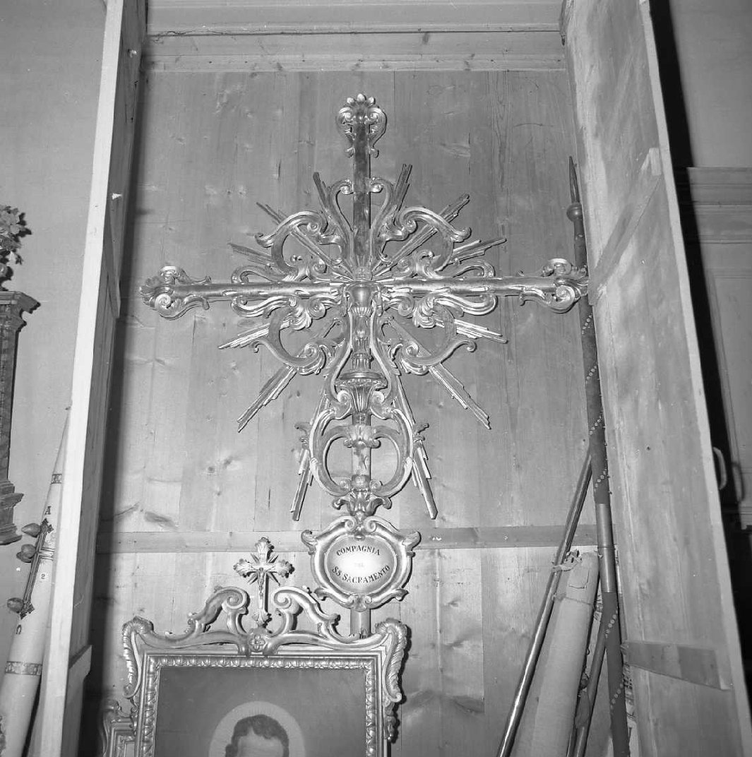 croce processionale - bottega emiliana (sec. XVIII)