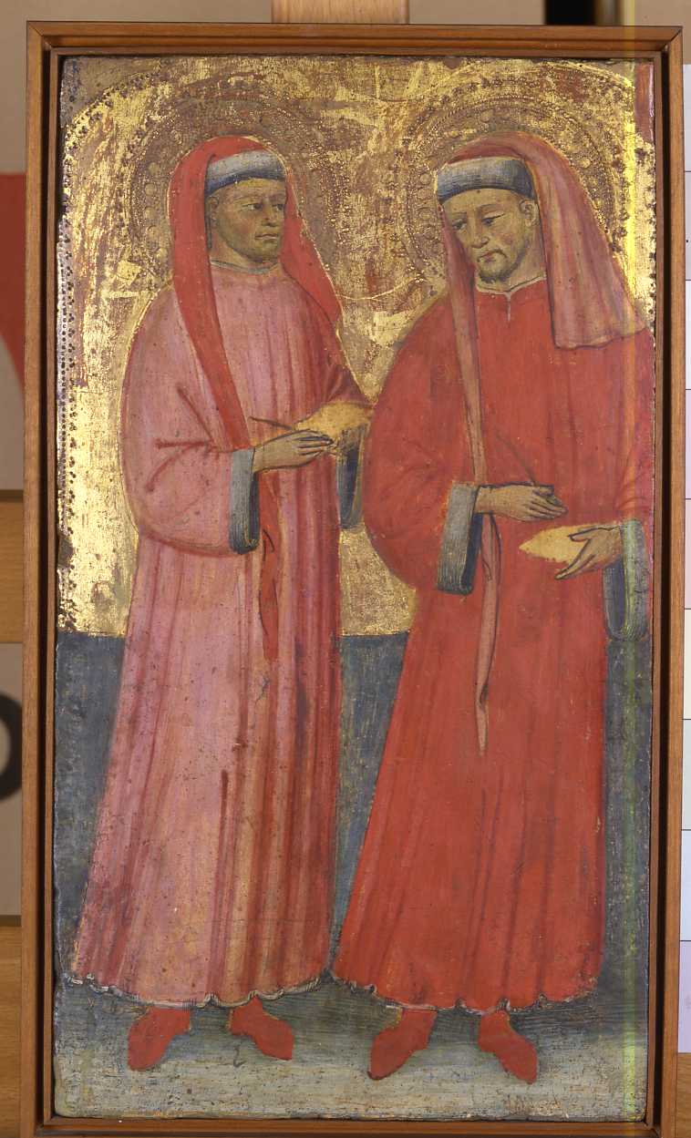Santi Cosma e Damiano (dipinto) - ambito bolognese (fine/inizio secc. XIV/ XV)