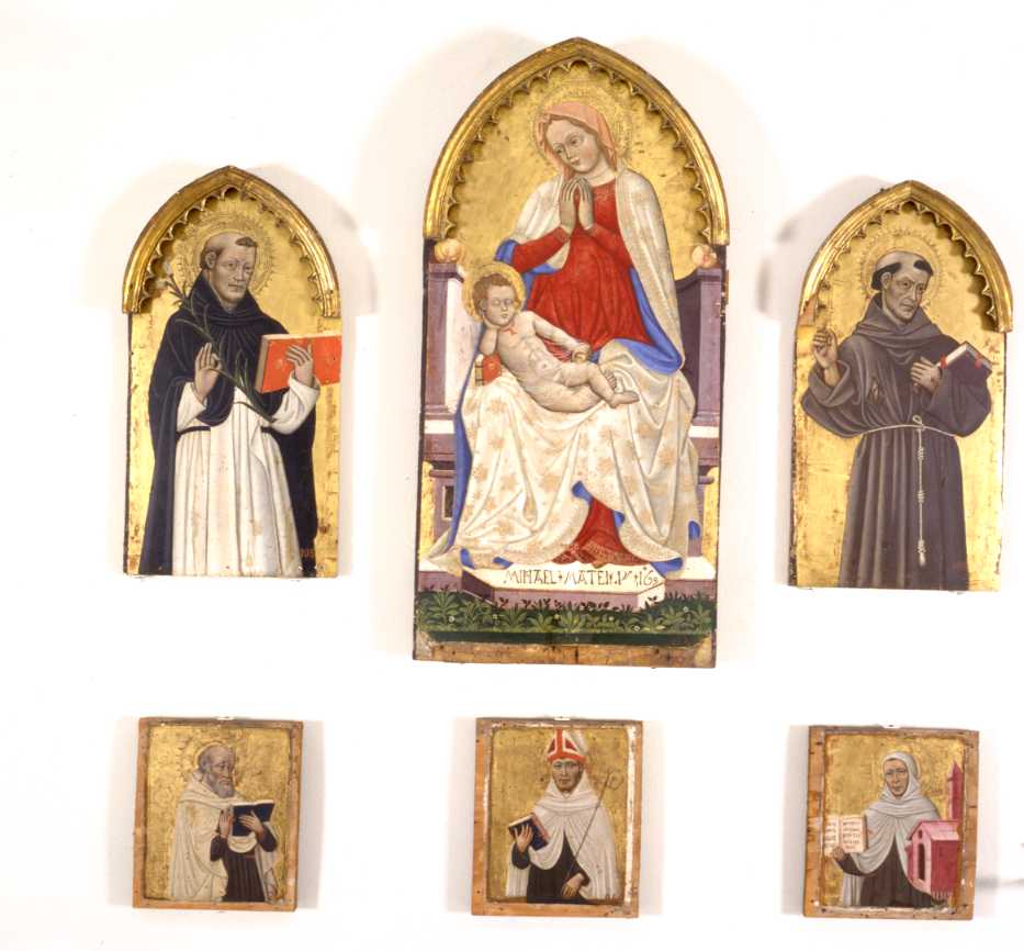 San Domenico (dipinto, elemento d'insieme) di Michele di Matteo (sec. XV)
