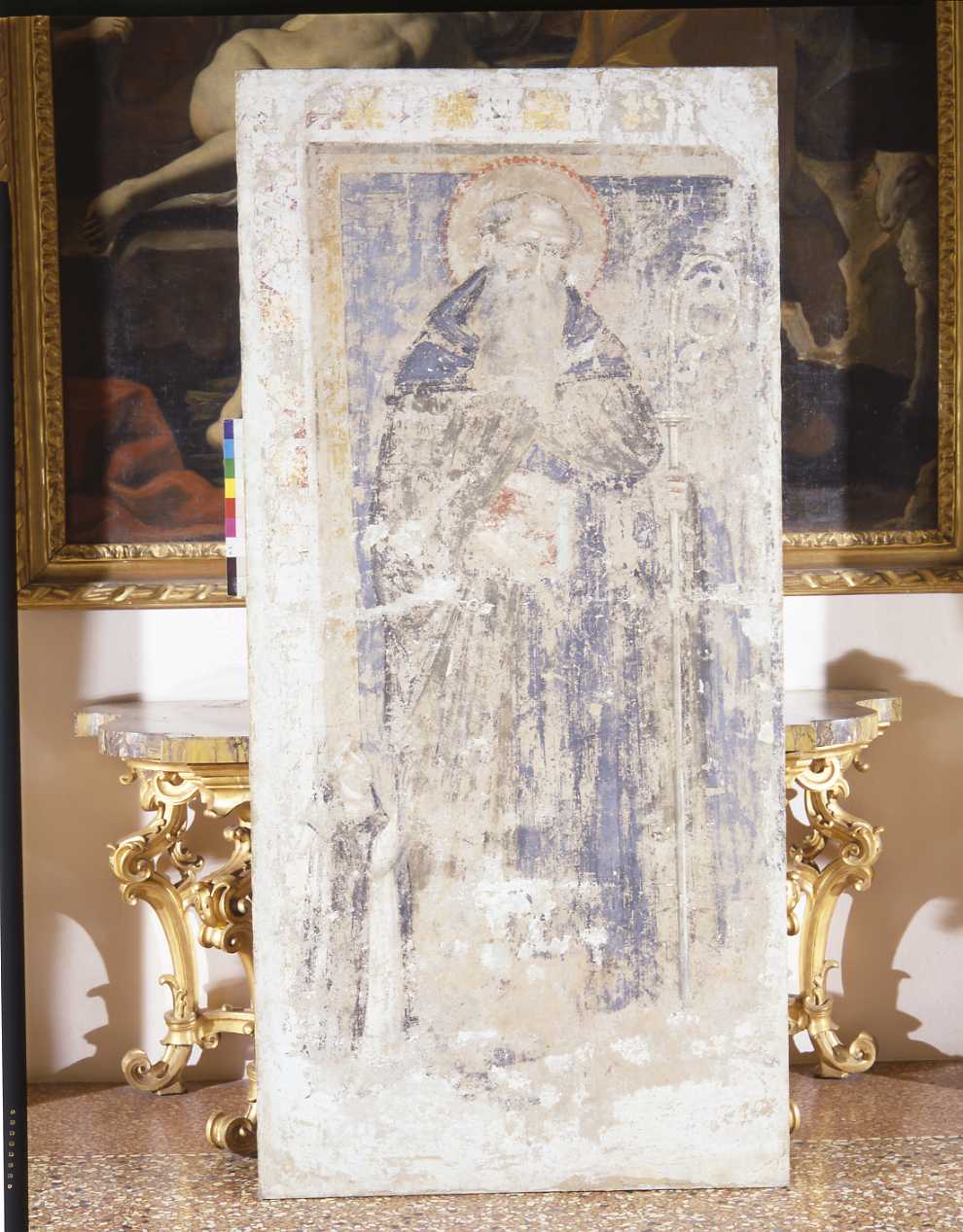 Sant'Antonio Abate e una monaca (dipinto) di Benvenuti Simone di Filippo detto Simone dei Crocifissi (attribuito) (sec. XIV)