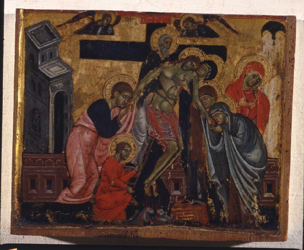 Cristo deposto dalla croce (dipinto) di Maestro di Faenza (sec. XIII)