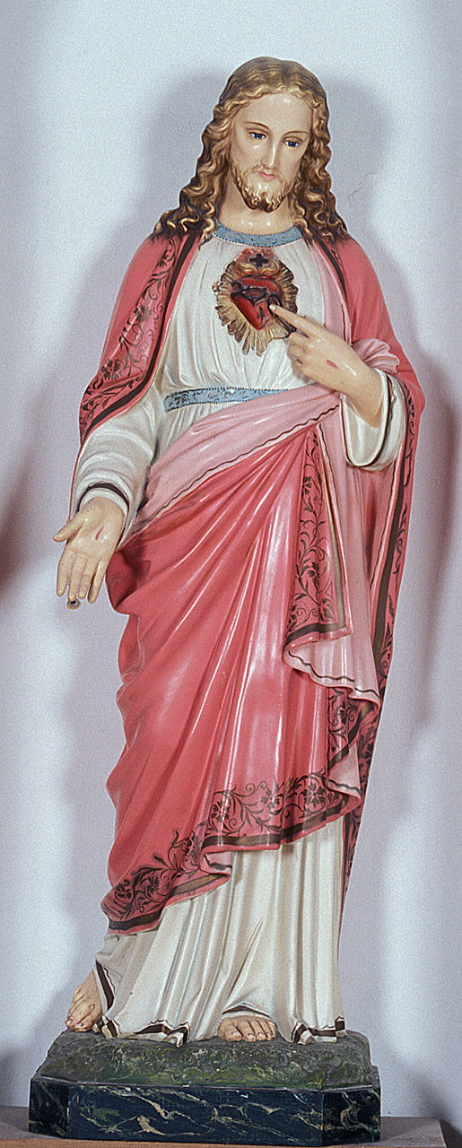 Sacro Cuore di Gesù (statua, opera isolata) - produzione italiana (sec. XX)