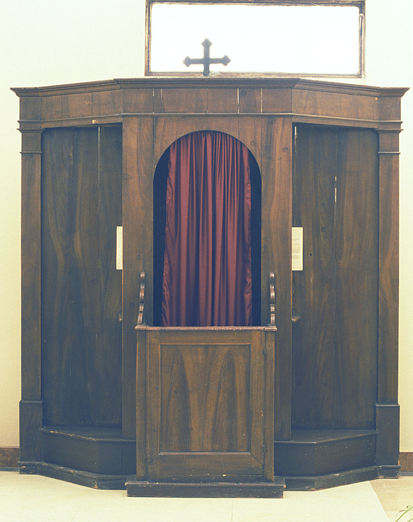 confessionale, opera isolata - bottega ferrarese (sec. XIX)