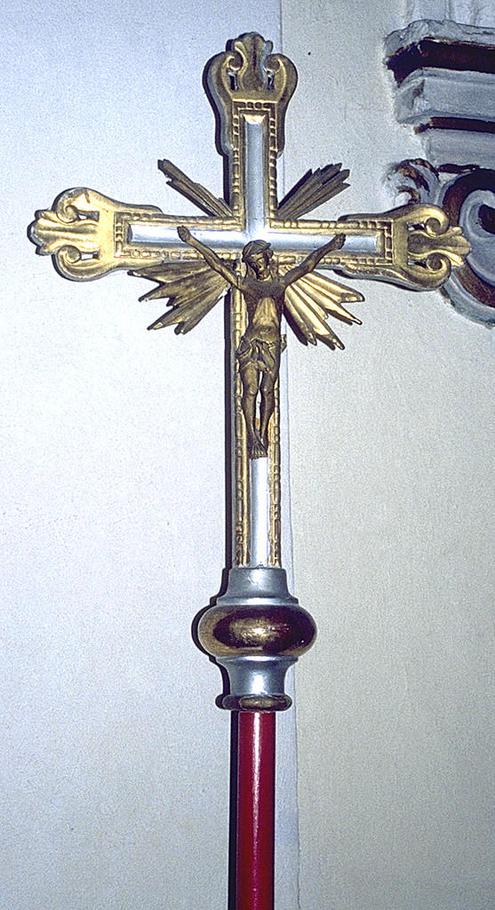 croce processionale, opera isolata - bottega ferrarese (sec. XIX)