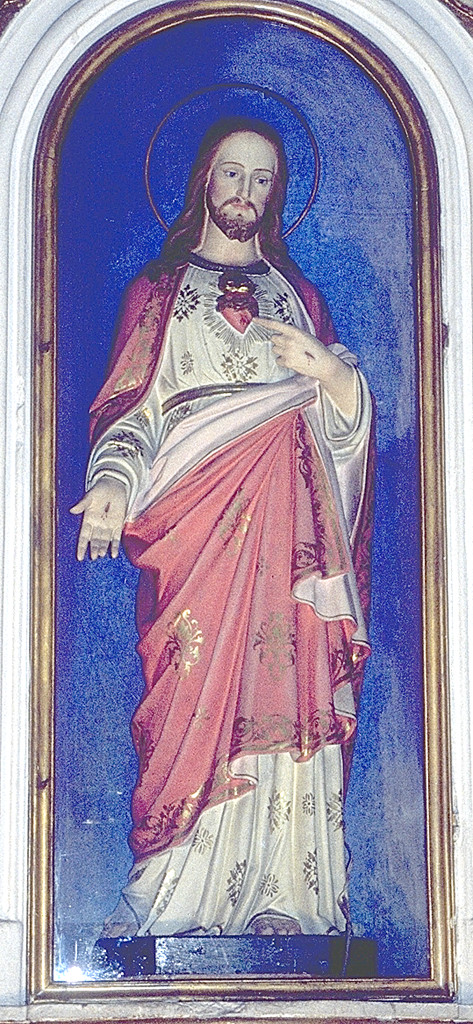 Sacro Cuore di Gesù (statua, opera isolata) - bottega ferrarese (prima metà sec. XX)