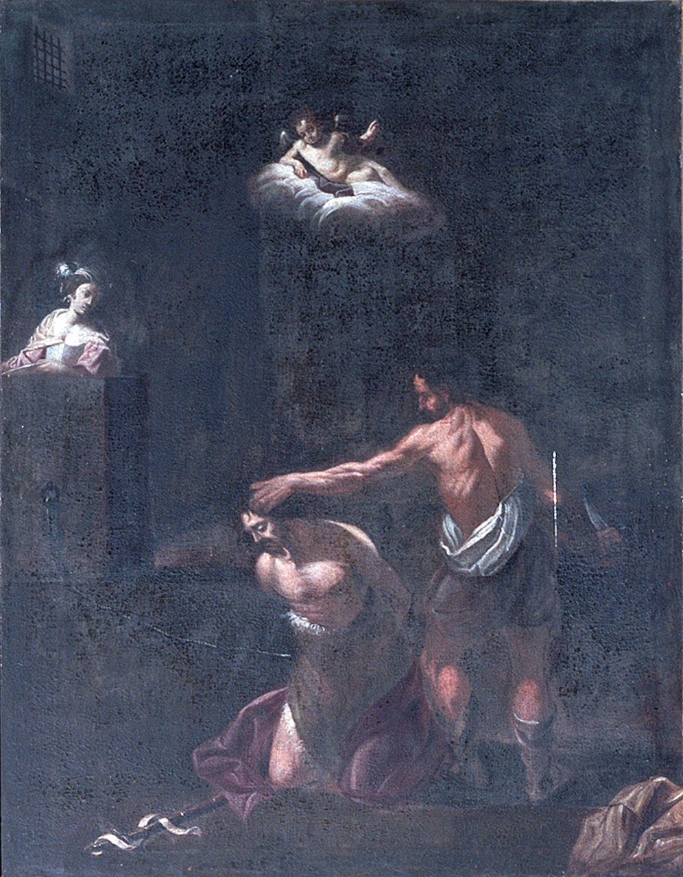 Decapitazione di San Giovanni Battista (dipinto, elemento d'insieme) - ambito emiliano (metà sec. XVII)