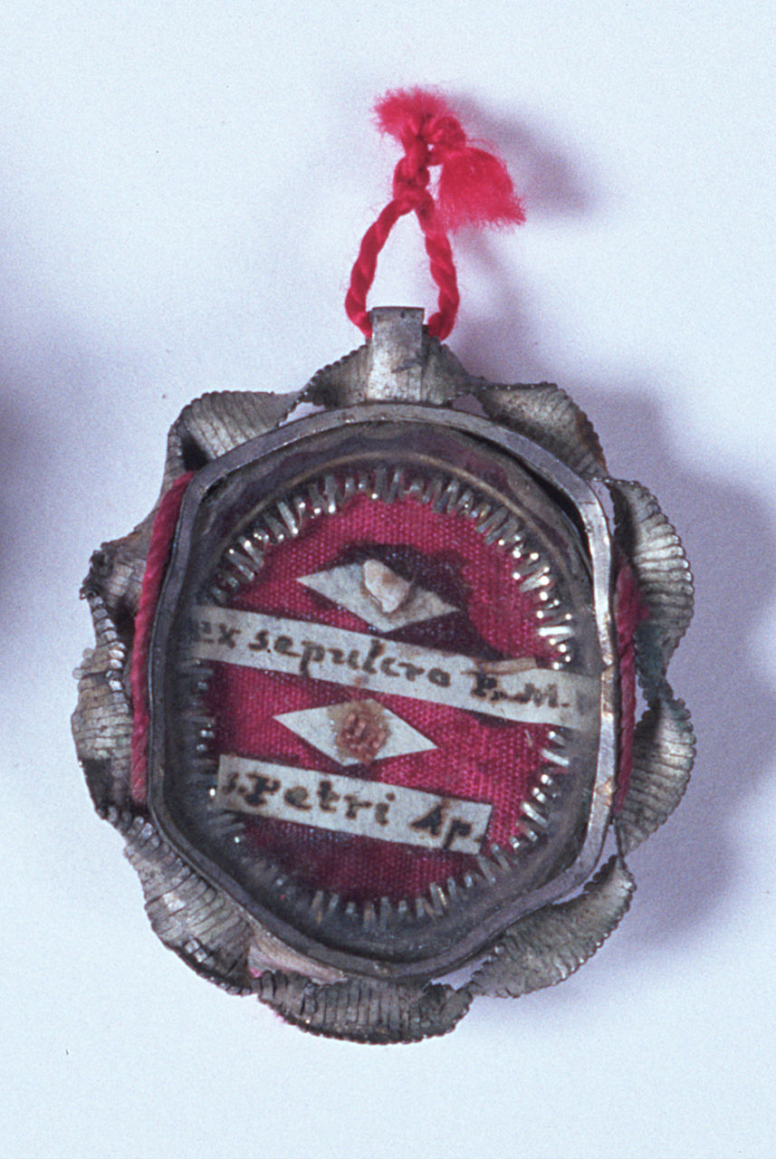 reliquiario a capsula - a medaglione, elemento d'insieme - bottega emiliana (secc. XVIII/ XIX)