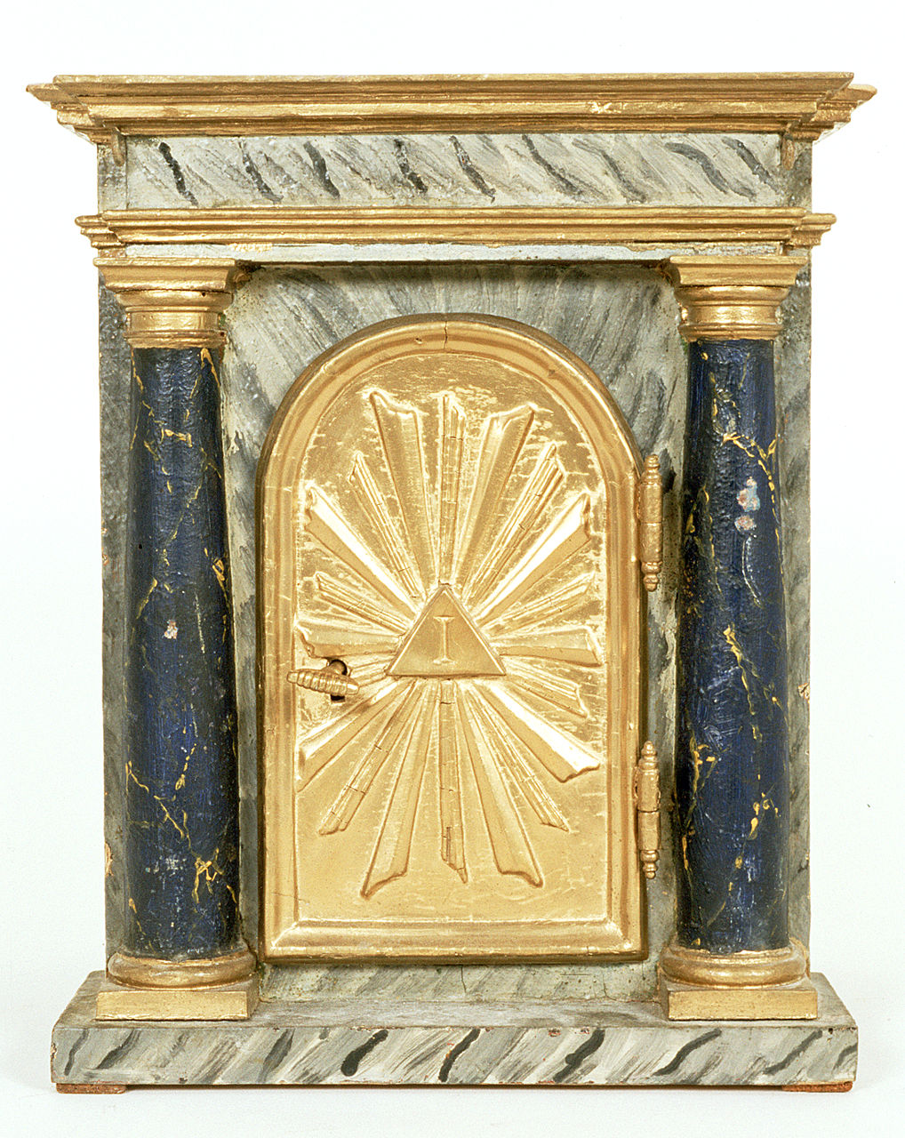 tabernacolo - a frontale architettonico, opera isolata - bottega ferrarese (sec. XIX)