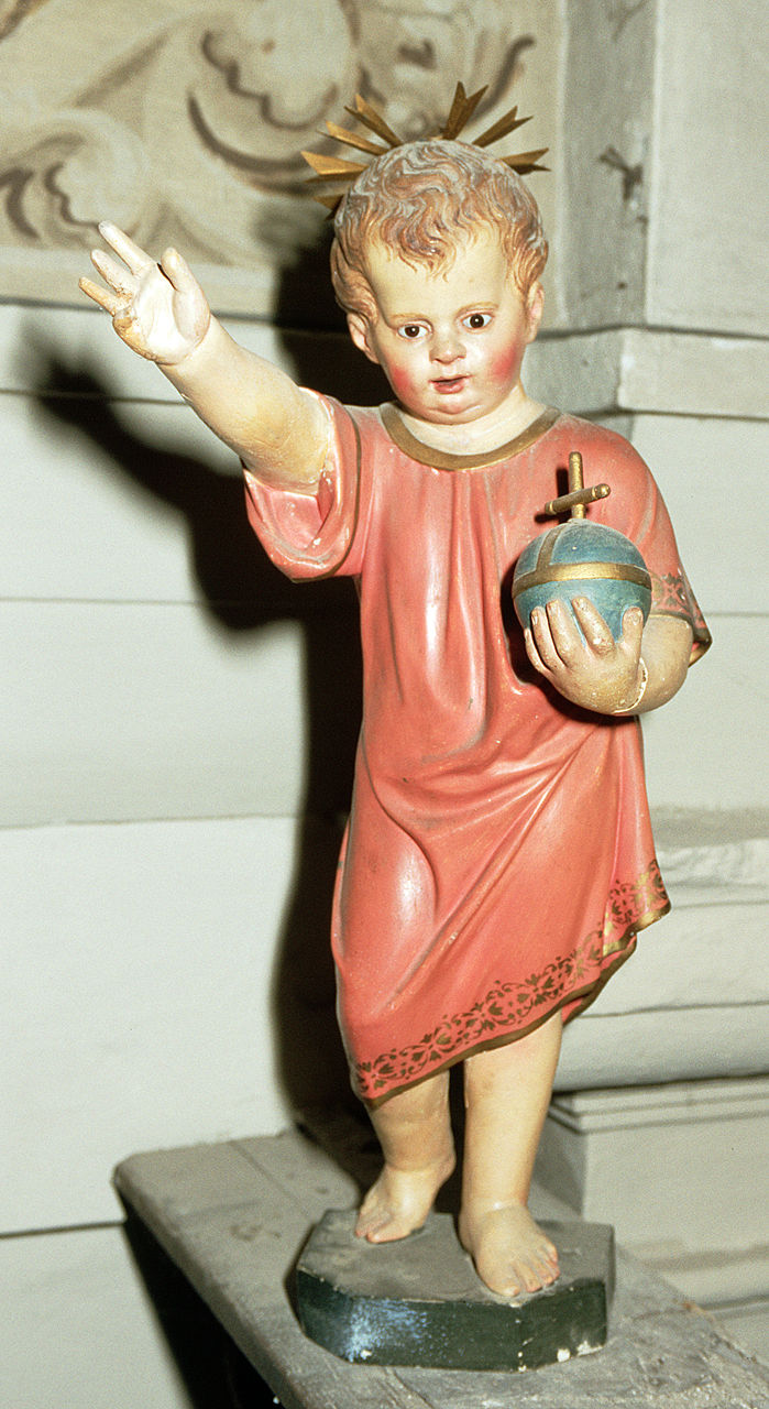 Gesù Bambino (statuetta, opera isolata) - bottega emiliano-romagnola (seconda metà sec. XIX)