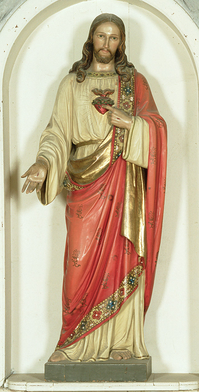 Sacro Cuore di Gesù (statua, opera isolata) - produzione italiana (primo quarto sec. XX)