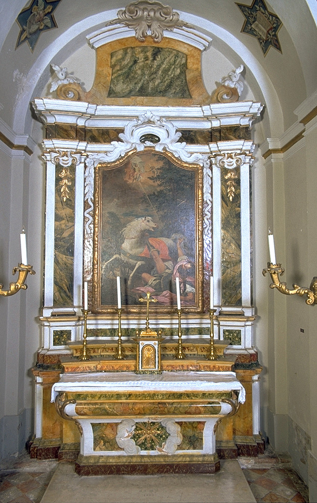 altare, elemento d'insieme - bottega ferrarese (sec. XVIII)