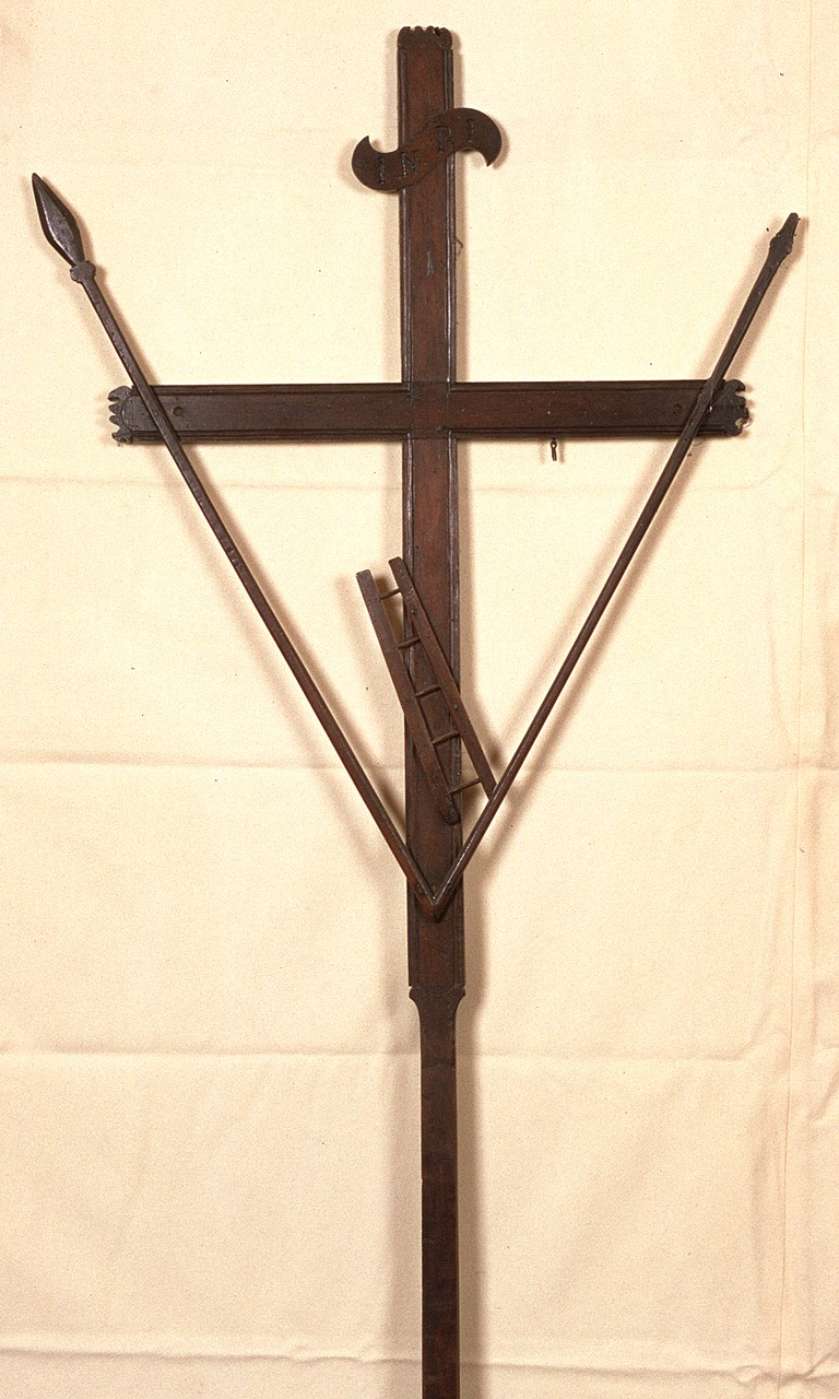 croce penitenziale - manifattura ferrarese (seconda metà sec. XIX)