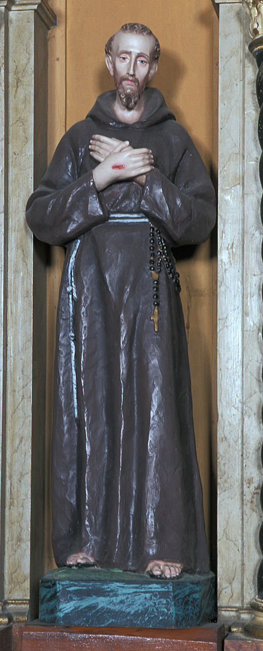 San Francesco d'Assisi (statua, opera isolata) - produzione italiana (metà sec. XX)