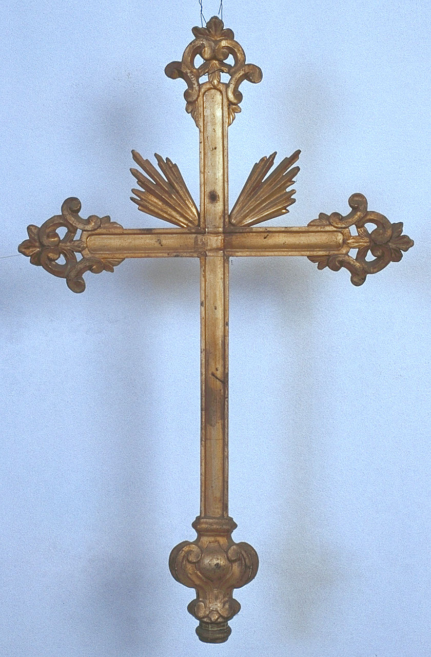 croce d'altare, opera isolata - ambito ferrarese (seconda metà sec. XVIII)