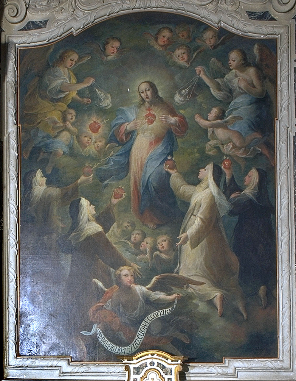 Sacro Cuore di Gesù (pala d'altare, opera isolata) - ambito ferrarese (sec. XVIII)