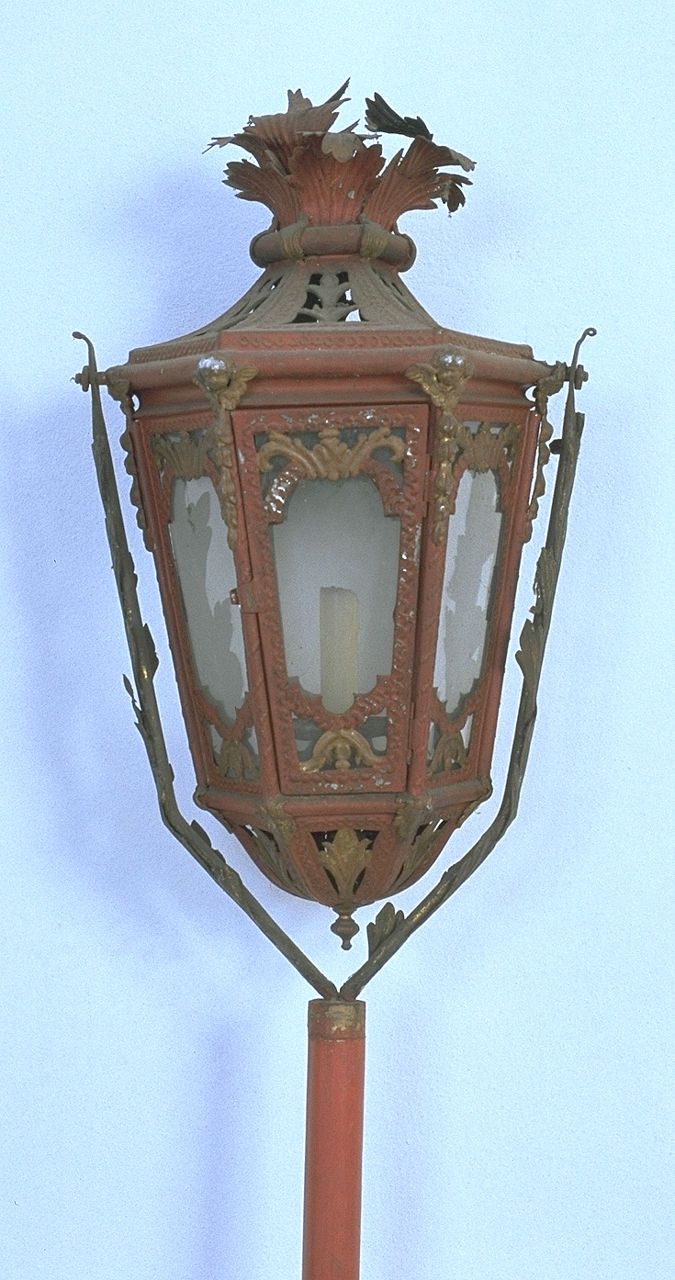 lanterna processionale, serie - ambito ferrarese (seconda metà sec. XVIII)