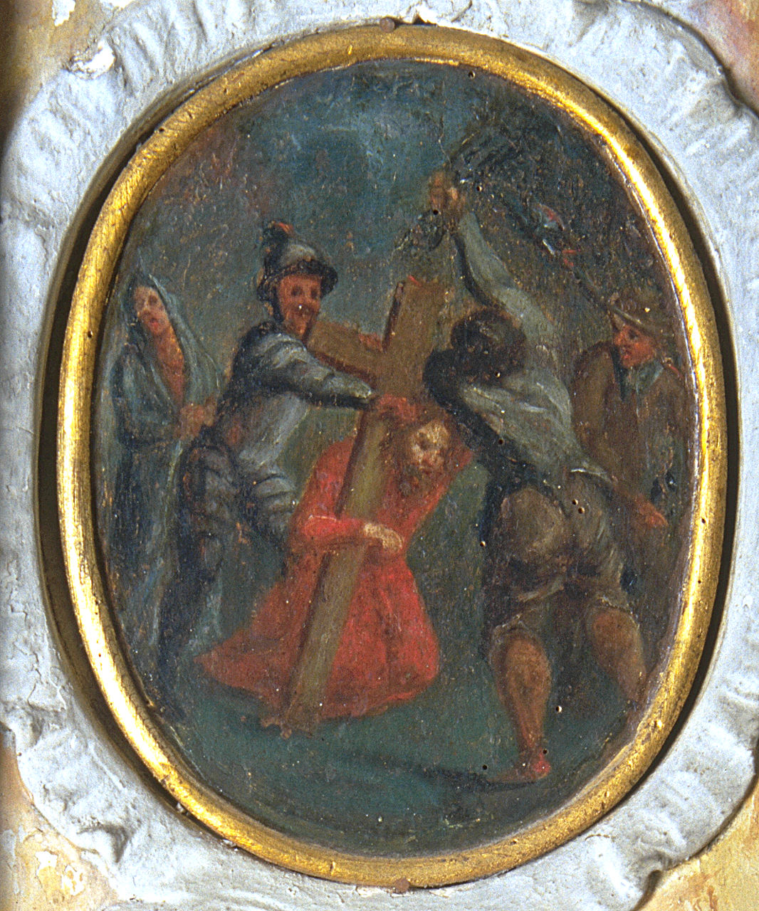 Gesù Cristo sale sul monte Calvario (dipinto, elemento d'insieme) - ambito ferrarese (ultimo quarto sec. XVIII)