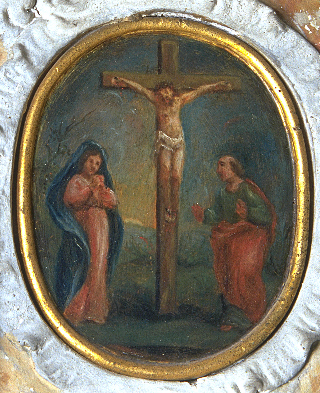 Gesù Cristo risorto (dipinto, elemento d'insieme) - ambito ferrarese (ultimo quarto sec. XVIII)