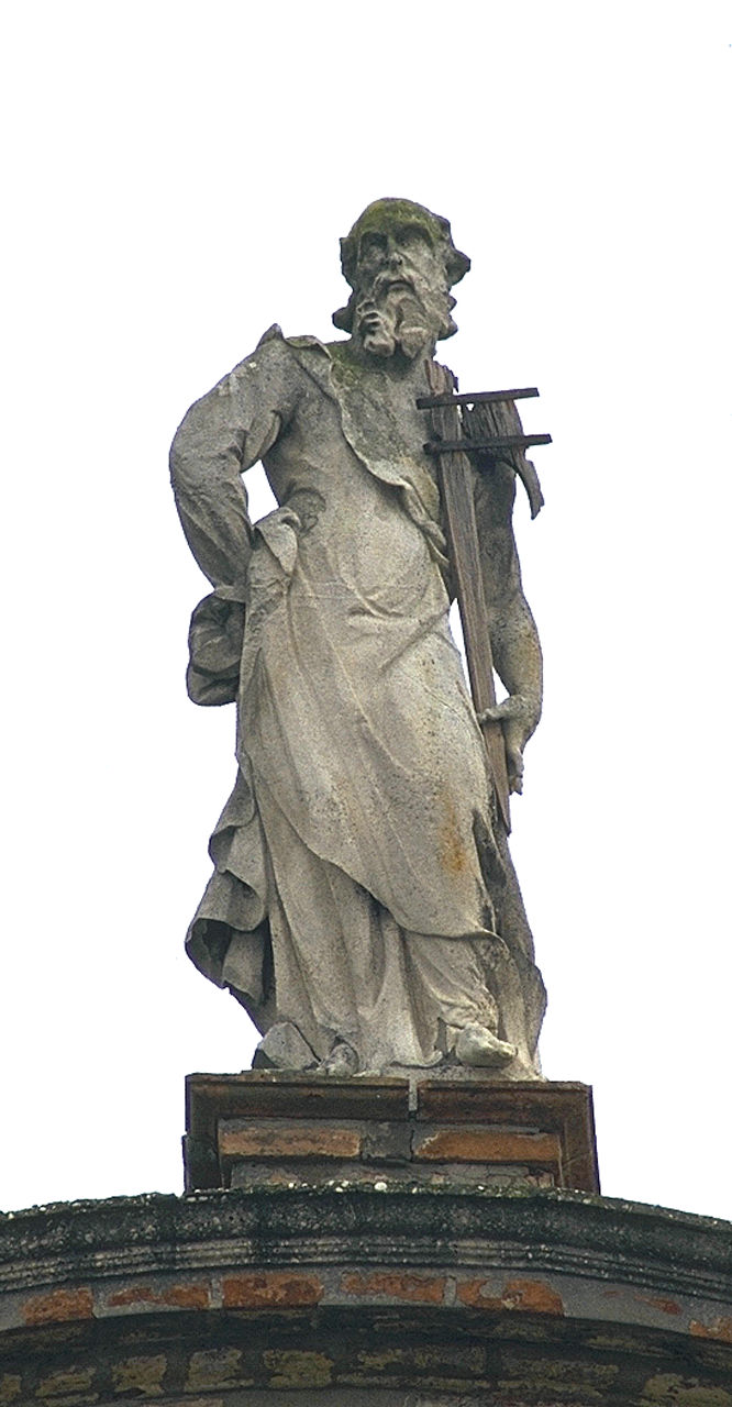 San Giacomo Maggiore (statua, elemento d'insieme) - ambito ferrarese (sec. XVIII)